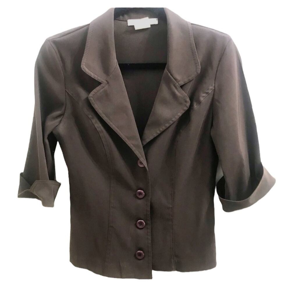 Vintage 90's La Belle EUC Stretch 3/4 Sleeve Blazer Lightweight Jacket Classic!